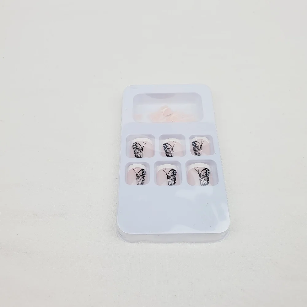 24 Pieces Fake Toe Press On Nails
